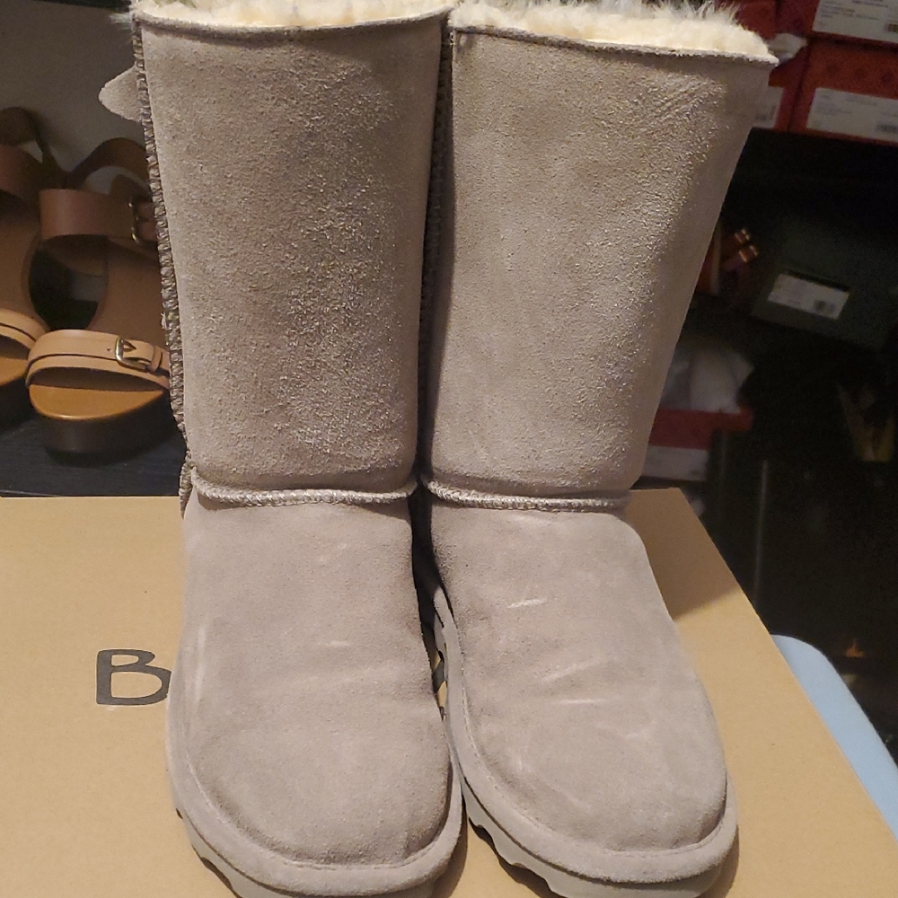 BearPaw Women's Gray Winter Boots